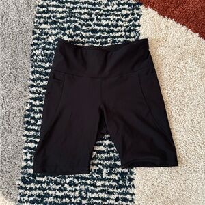 Old Navy Black Bike Shorts High-Waisted Seamless